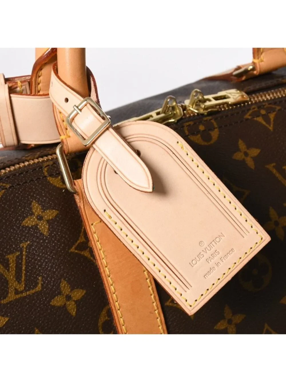 Louis Vuitton Monogram Keepall Bandouliere 50 Brown Boston Bag